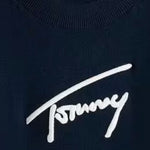 Tommy Hilfiger Maglia tinta unita con Stampa Blu per Bambino KB0KB09974 BLU TOMMY HILFIGER 
