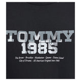 Tommy Hilfiger T-Shirt Girocollo tinta unita con Logo Nero per Bambino KB0KB10087 NERO TOMMY HILFIGER 