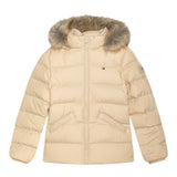 Tommy Hilfiger Giubbino tinta unita con Cappuccio Beige per Bambino KG0KG07399 BEIGE TOMMY HILFIGER 