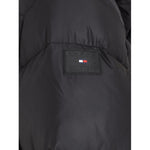 Tommy Hilfiger Giubbino tinta unita Modello Lungo con Zip E Cappuccio Nero per Bambina KG0KG07805 NERO TOMMY HILFIGER 