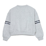 Tommy Hilfiger Felpa Chiusa Girocollo tinta unita con Logo Grigio per Bambina KG0KG08746 GRIGIO TOMMY HILFIGER 