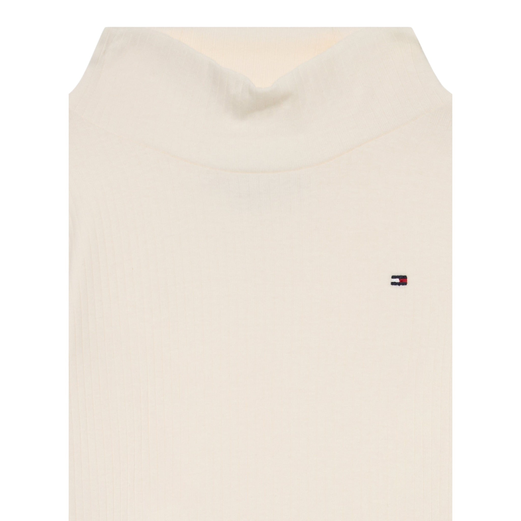 Tommy Hilfiger Shirt Collo Alto tinta unita Panna per Bambina KG0KG08802X PANNA TOMMY HILFIGER 