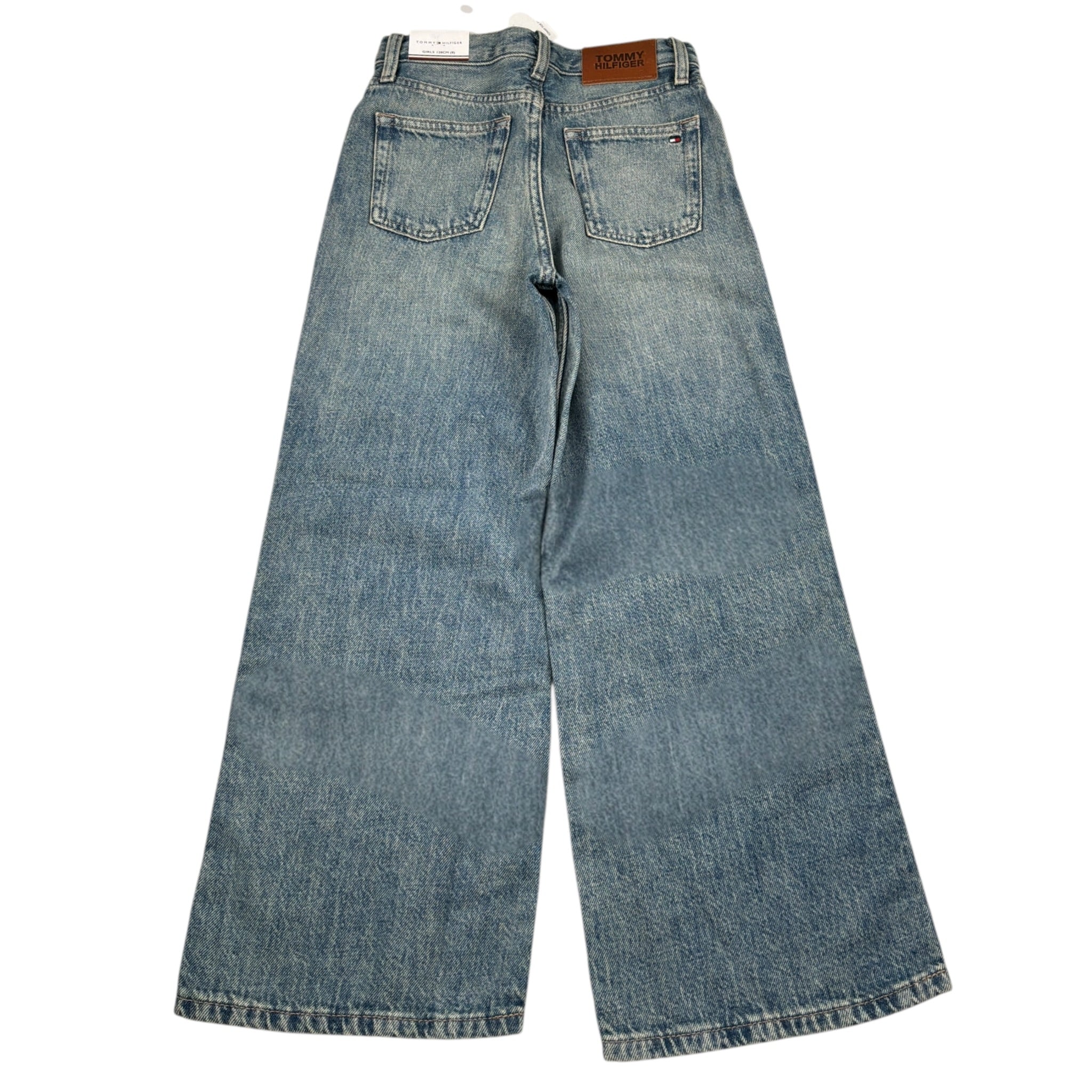 Tommy Hilfiger Jeans tinta unita Modello Palazzo Azzurro per Bambina KG0KG09017 AZZURRO TOMMY HILFIGER 