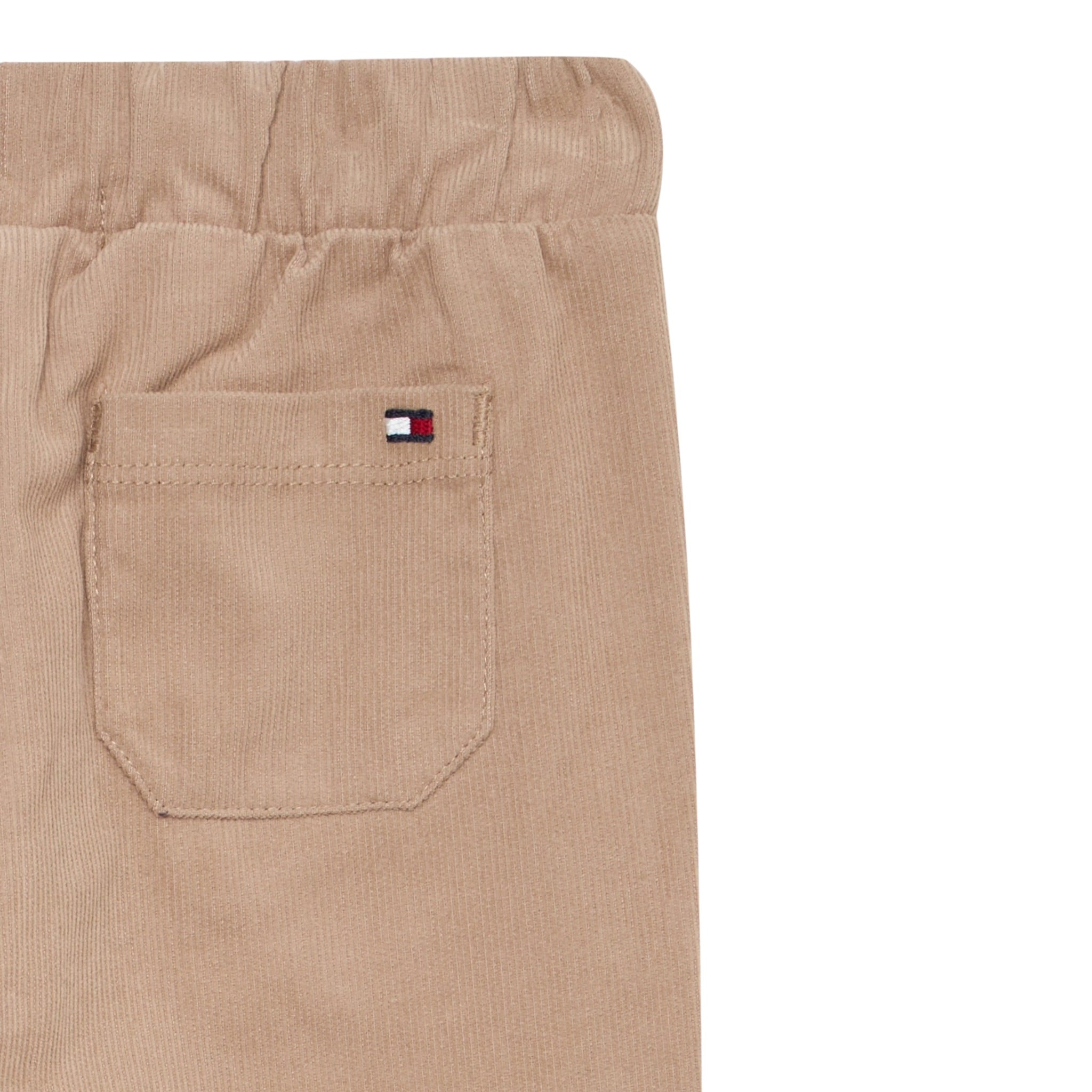 Tommy Hilfiger Pantalone tinta unita con Elastico In Vita Beige per Neonato KN0KN02053 BEIGE TOMMY HILFIGER 