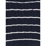 Tommy Hilfiger Maglia Girocollo Fantasia A Righe Blu per Neonato KN0KN02089 BLU TOMMY HILFIGER 
