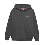 Tommy Hilfiger Felpa Chiusa con Cappuccio tinta unita Grigio per Bambino KS0KS00660X GRIGIO TOMMY HILFIGER 