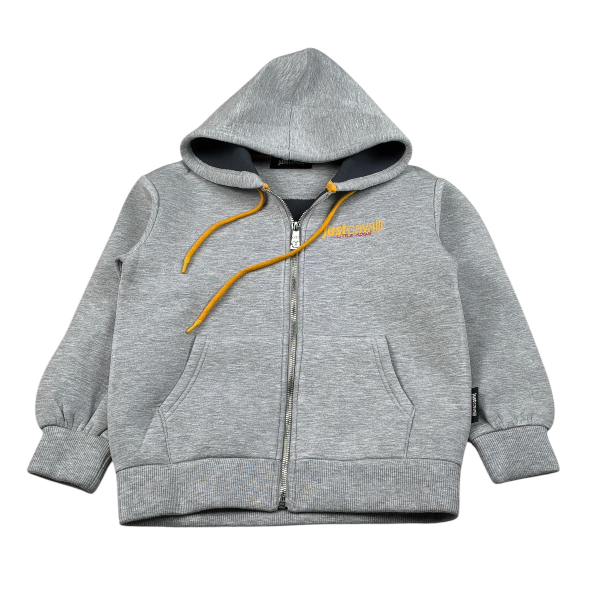 Trussardi Felpa con Zip E Cappuccio tinta unita Grigio per Bambino JBA26111FE GRIGIO TRUSSARDI 