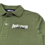 Trussardi Polo Manica Lunga tinta unita con Logo Verde per Bambino JBA26154PO VERDE TRUSSARDI 