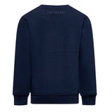 Trussardi Felpa tinta unita Girocollo con Logo Blu per Bambino TBA25004FEX BLU TRUSSARDI 