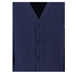 Trussardi Cardigan tinta unita con Logo Blu per Bambino TBA25010CD BLU TRUSSARDI 