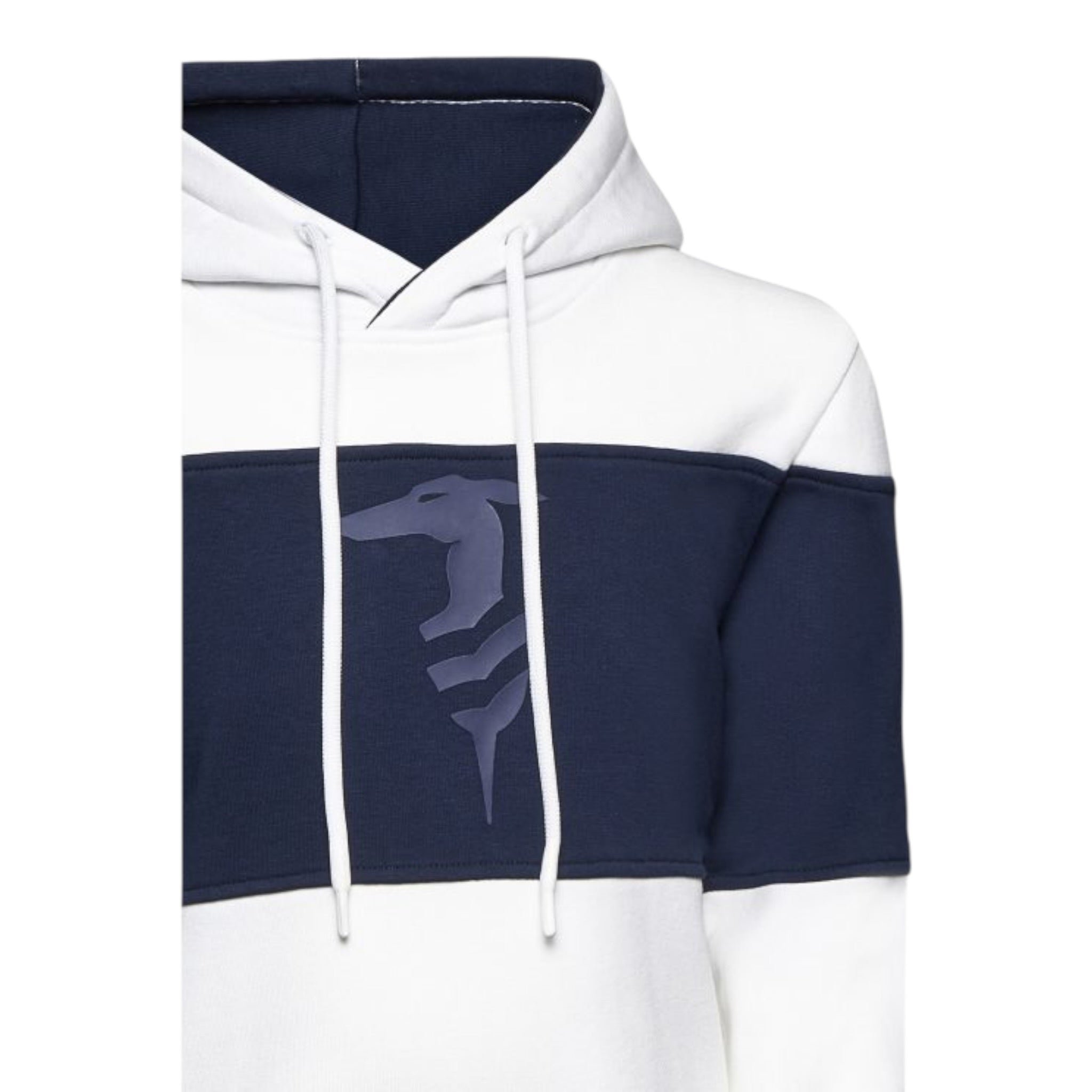 Trussardi Felpa Bicolore con Cappuccio Bianco/Blu per Bambino TBA25056FEJ BIANCO/BLU TRUSSARDI 