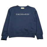 Trussardi Felpa Chiusa Girocollo tinta unita Blu per Bambino TBA26014FE BLU TRUSSARDI 