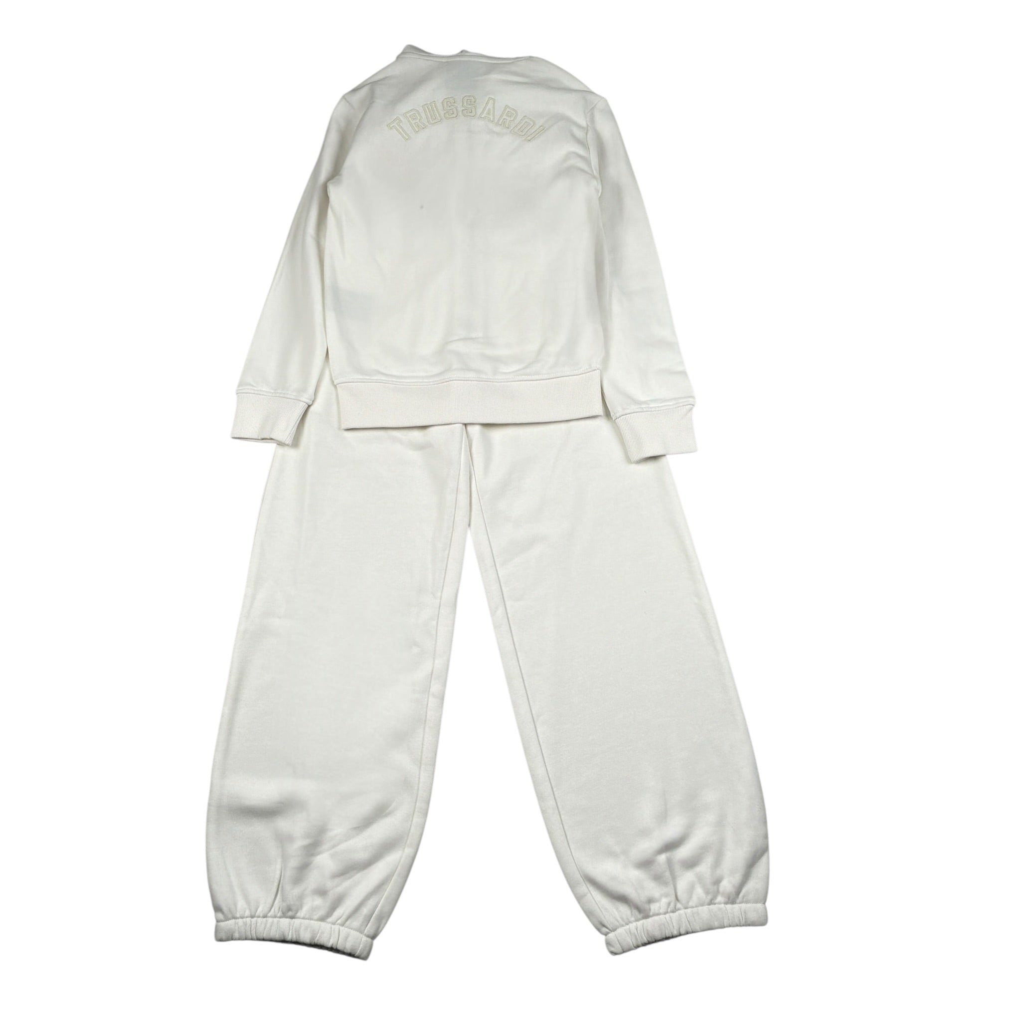 Trussardi Completo 2 Pezzi Felpa-Pantalone Bianco per Bambina TGA26009CF BIANCO TRUSSARDI 