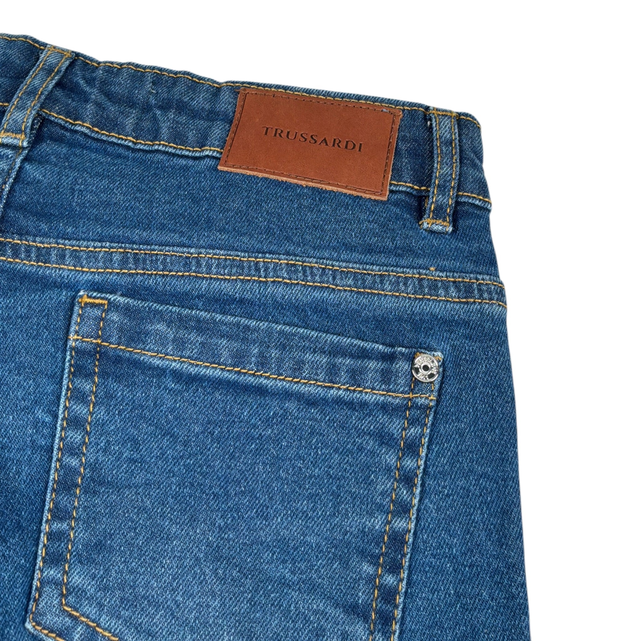 Trussardi Jeans tinta unita con Girovita Regolabilee Blu per Bambina TGA26011JE BLU TRUSSARDI 