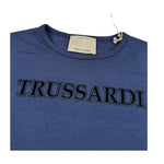 Trussardi T-Shirt Girocollo tinta unita con Logo Blu per Bambina TGA26021TS BLU TRUSSARDI 