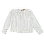 Trussardi Camicia tinta unita con Balze Bianco per Bambina TGA26028CA BIANCO TRUSSARDI 