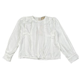 Trussardi Camicia tinta unita con Balze Bianco per Bambina TGA26028CA BIANCO TRUSSARDI 