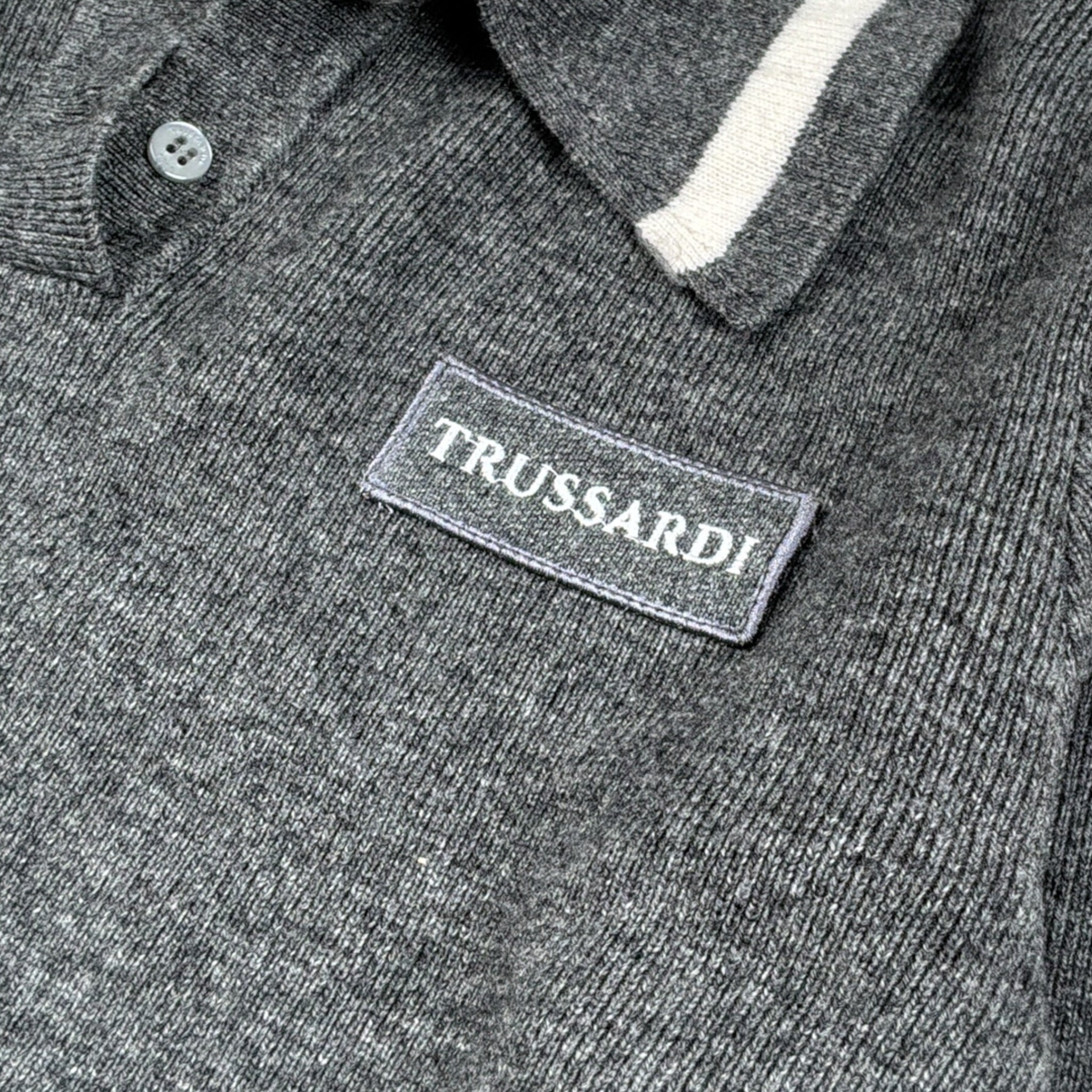 Trussardi Maglia tinta unita con Colletto Grigio per Bambina TGA26047MA GRIGIO TRUSSARDI 