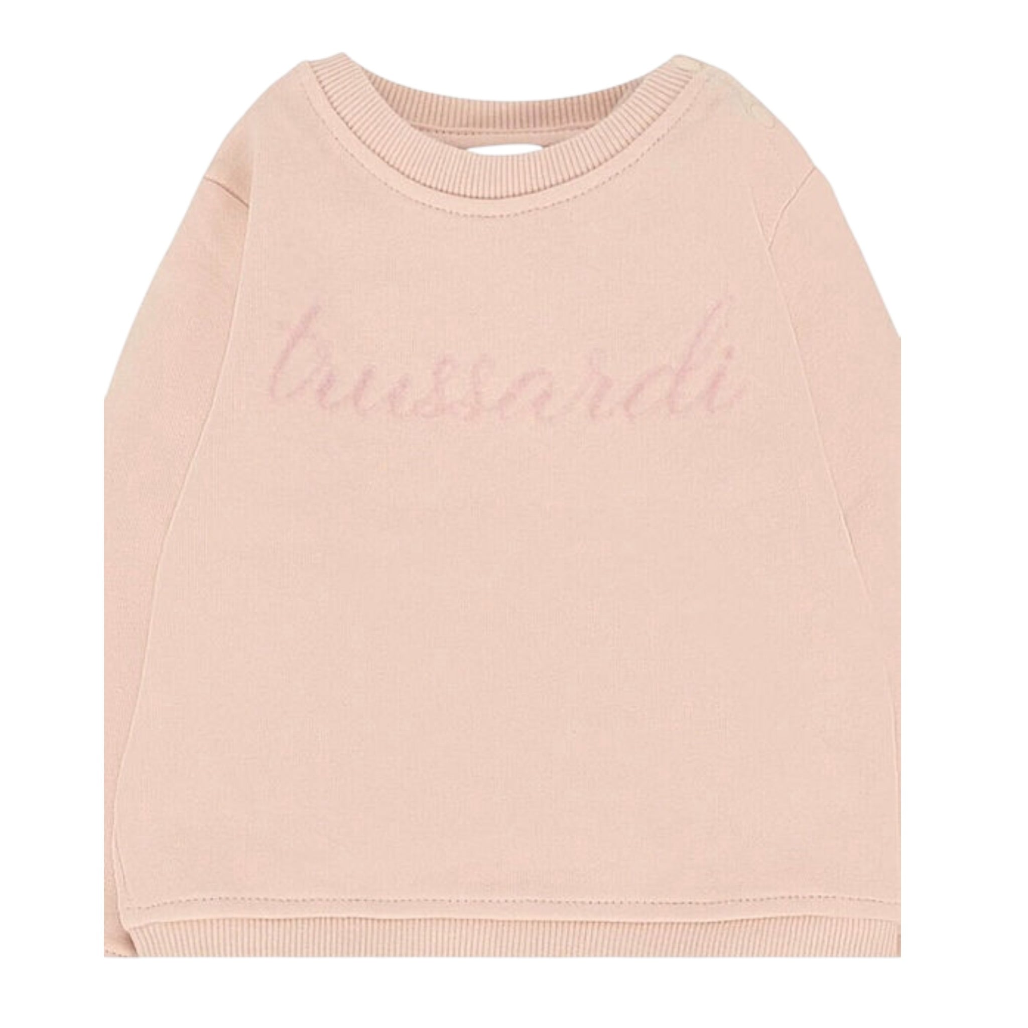 Trussardi Completo 2Pz Felpa-Pantalone tinta unita Rosa per Neonata TIA25001CF ROSA TRUSSARDI 
