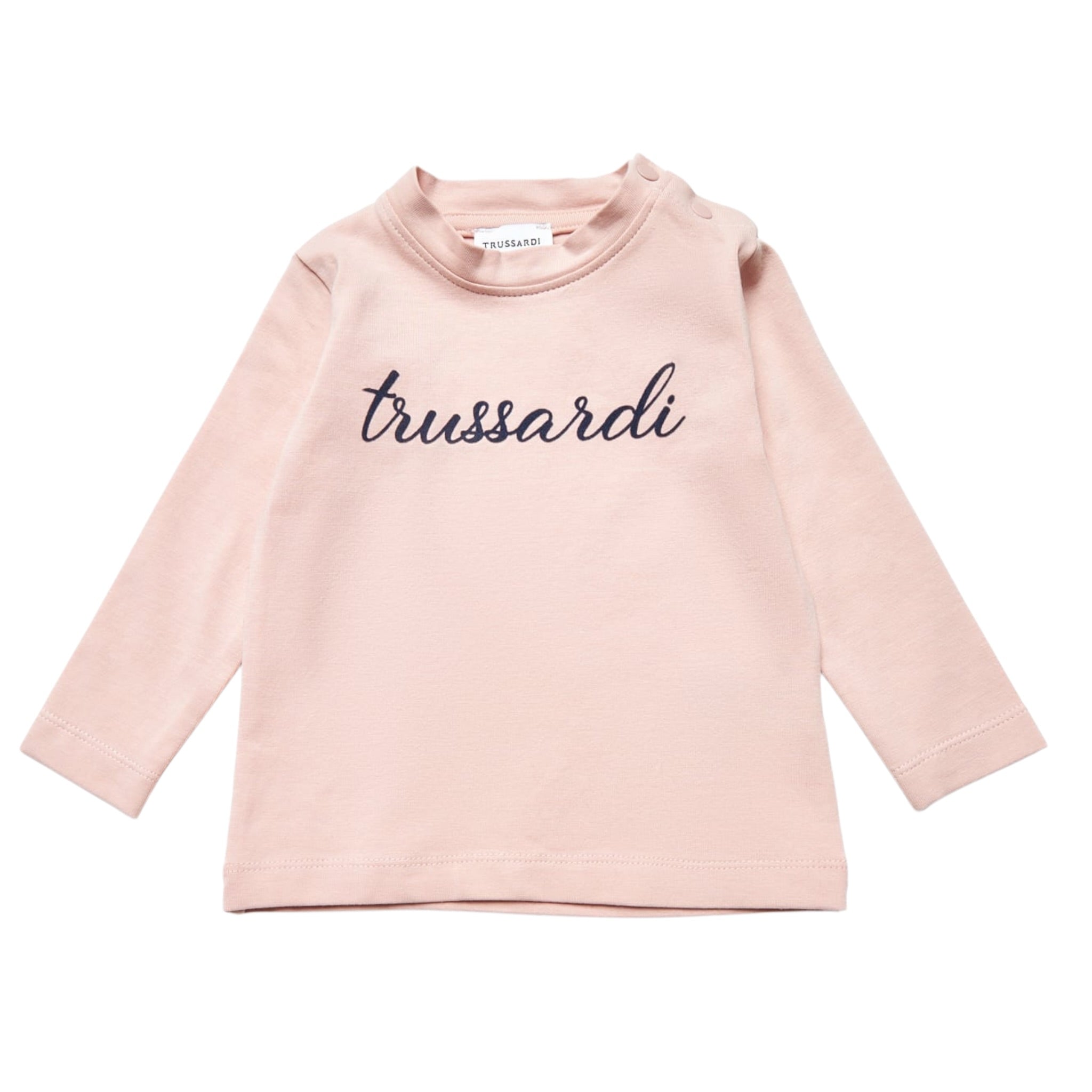 Trussardi Shirt tinta unita con Stampa Rosa per Neonata TIA25008TS ROSA TRUSSARDI 