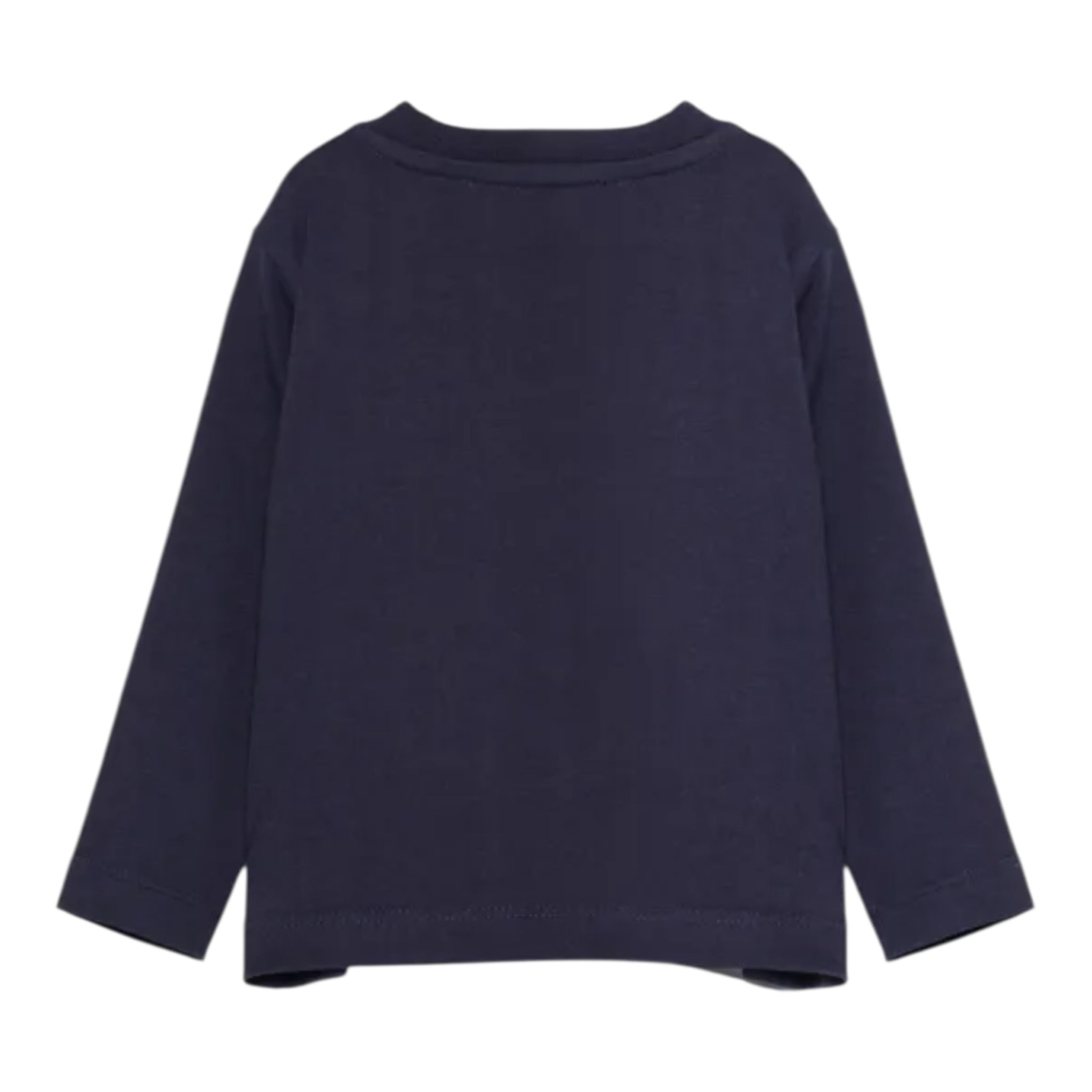 Trussardi Shirt tinta unita con Stampa Blu per Neonato TIA25017TS BLU TRUSSARDI 