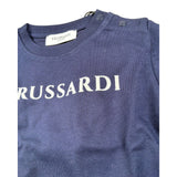 Trussardi Shirt tinta unita con Stampa Blu per Bambino TIA25017TSXXXJ BLU TRUSSARDI 