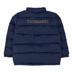 Trussardi Giubbino tinta unita con Cappuccio Blu per Neonato TIA25066PIX BLU TRUSSARDI 