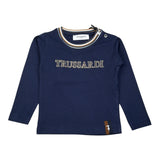 Trussardi Shirt tinta unita con Stampa Blu per Neonato TIA25071TSX BLU TRUSSARDI 