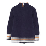 Trussardi Cardigan tinta unita con Fantasia A Righe Blu per Neonato TIA25077NA BLU TRUSSARDI 