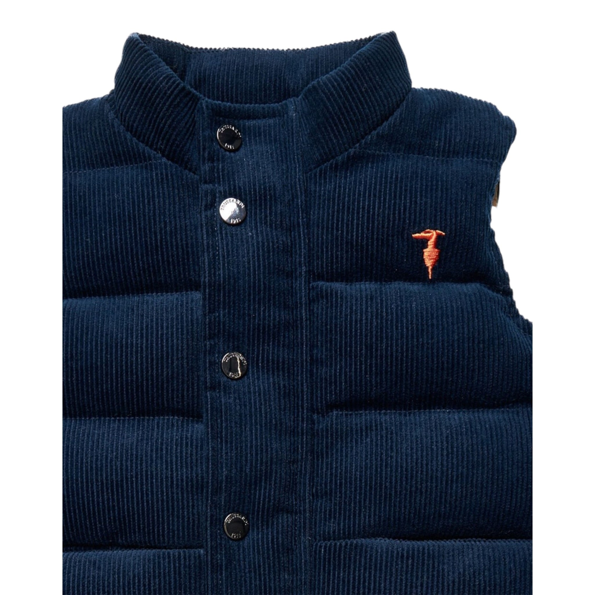 Trussardi Giubbino Modello Smanicato Bicolore Blu per Neonato TIA25101PI BLU TRUSSARDI 