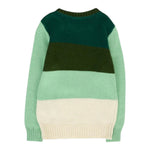Trussardi Maglia Tricolore Girocollo Verde per Neonato TIA25136MA VERDE TRUSSARDI 