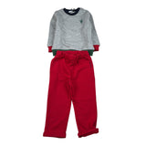 Trussardi Completo 2Pz Felpa-Pantalone Grigio per Neonato TIA25942CF GRIGIO TRUSSARDI 