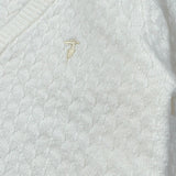Trussardi Cardigan tinta unita con Bottoni Bianco per Neonato TIA26002CD BIANCO TRUSSARDI 