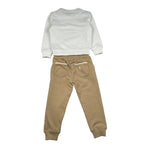 Trussardi Completo 2 Pezzi Felpa-Pantalone Panna/Beige per Neonato TIA26007CF PANNA/BEIGE TRUSSARDI 