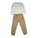 Trussardi Completo 2 Pezzi Felpa-Pantalone Panna/Beige per Neonato TIA26007CF PANNA/BEIGE TRUSSARDI 