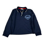 Trussardi Polo Manica Lunga Tinta Blu per Neonato TIA26040PO BLU TRUSSARDI 