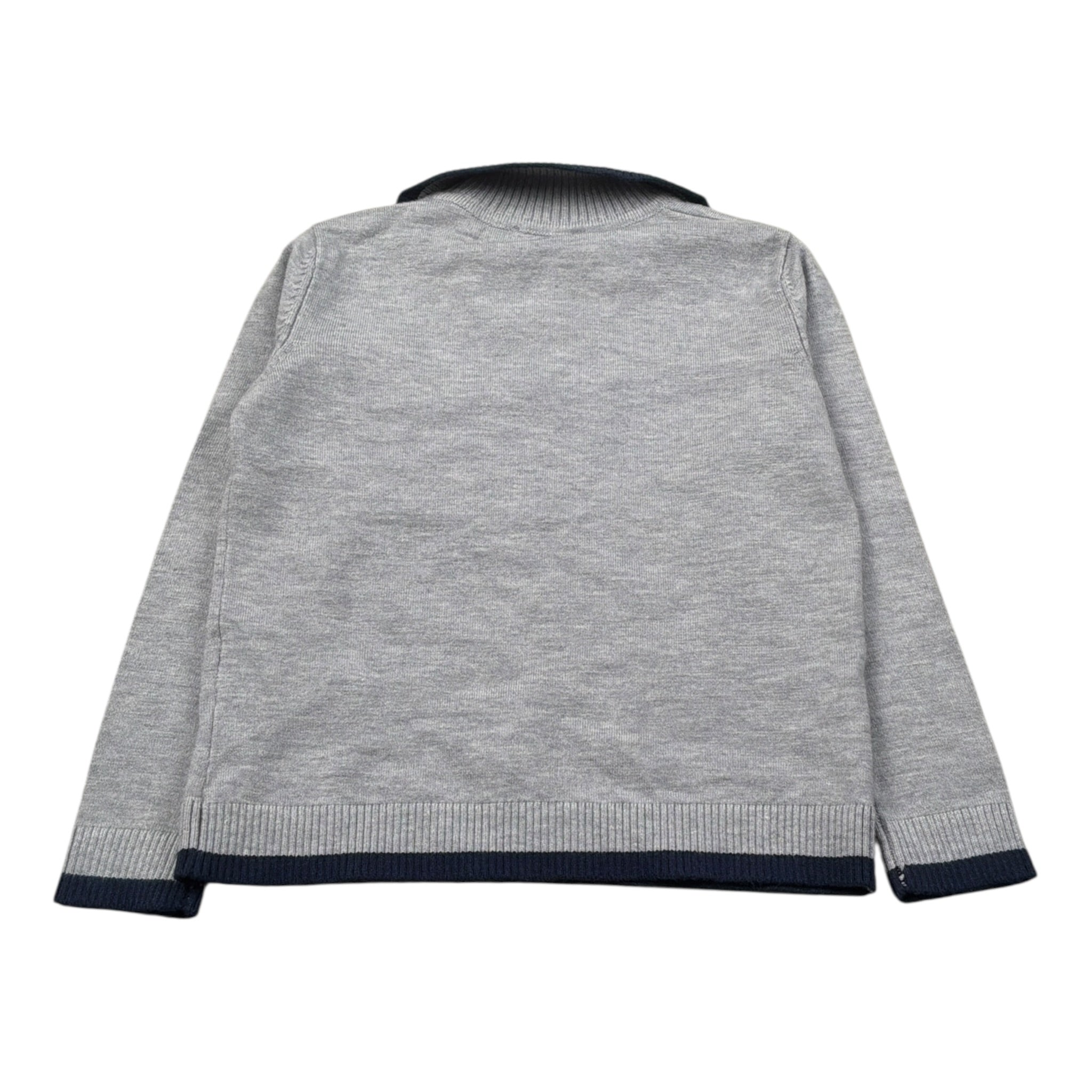 Trussardi Polo Manica Lunga tinta unita con Logo Grigio per Neonato TIA26061PO GRIGIO TRUSSARDI 