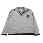 Trussardi Polo Manica Lunga tinta unita con Logo Grigio per Neonato TIA26061PO GRIGIO TRUSSARDI 