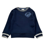 Trussardi Felpa tinta unita con Stampa Blu per Neonato TIA26067FE BLU TRUSSARDI 