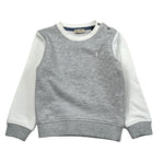 Trussardi Felpa tinta unita Girocollo con Maniche In Contrasto Grigio per Neonato TIA26070FE GRIGIO TRUSSARDI 