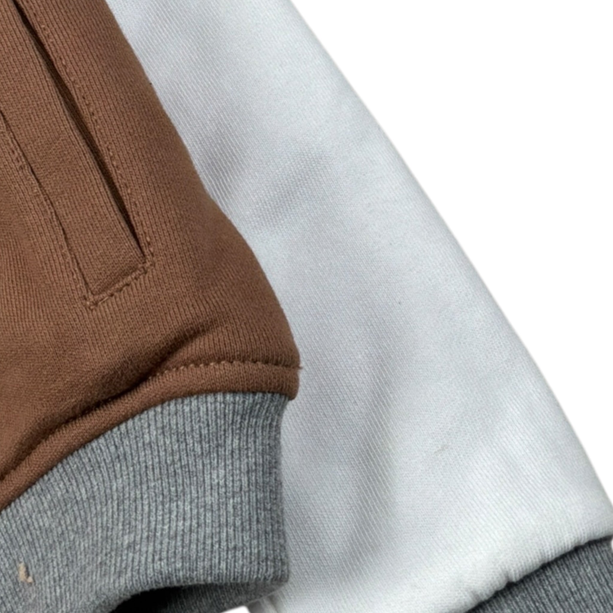 Trussardi Giubbino Bicolore Modello College con Bottoni Bianco/Marrone per Neonato TIA26091GB BIANCO/MARRONE TRUSSARDI 