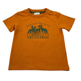 Trussardi T-Shirt Girocollo tinta unita con Logo Arancione per Neonato TIA26104TS ARANCIONE TRUSSARDI 