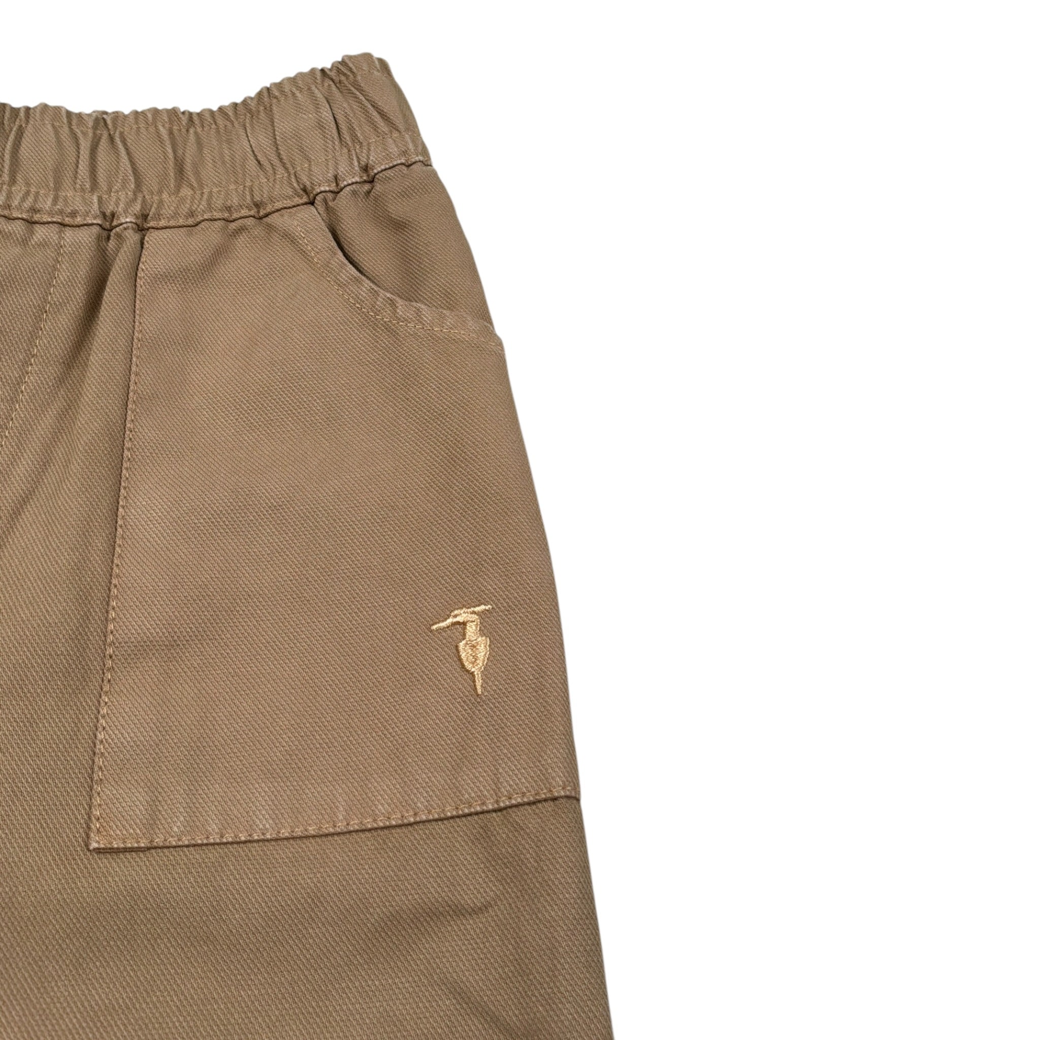 Trussardi Pantalone tinta unita con Elastico In Vita Beige per Neonato TIA26117PA BEIGE TRUSSARDI 