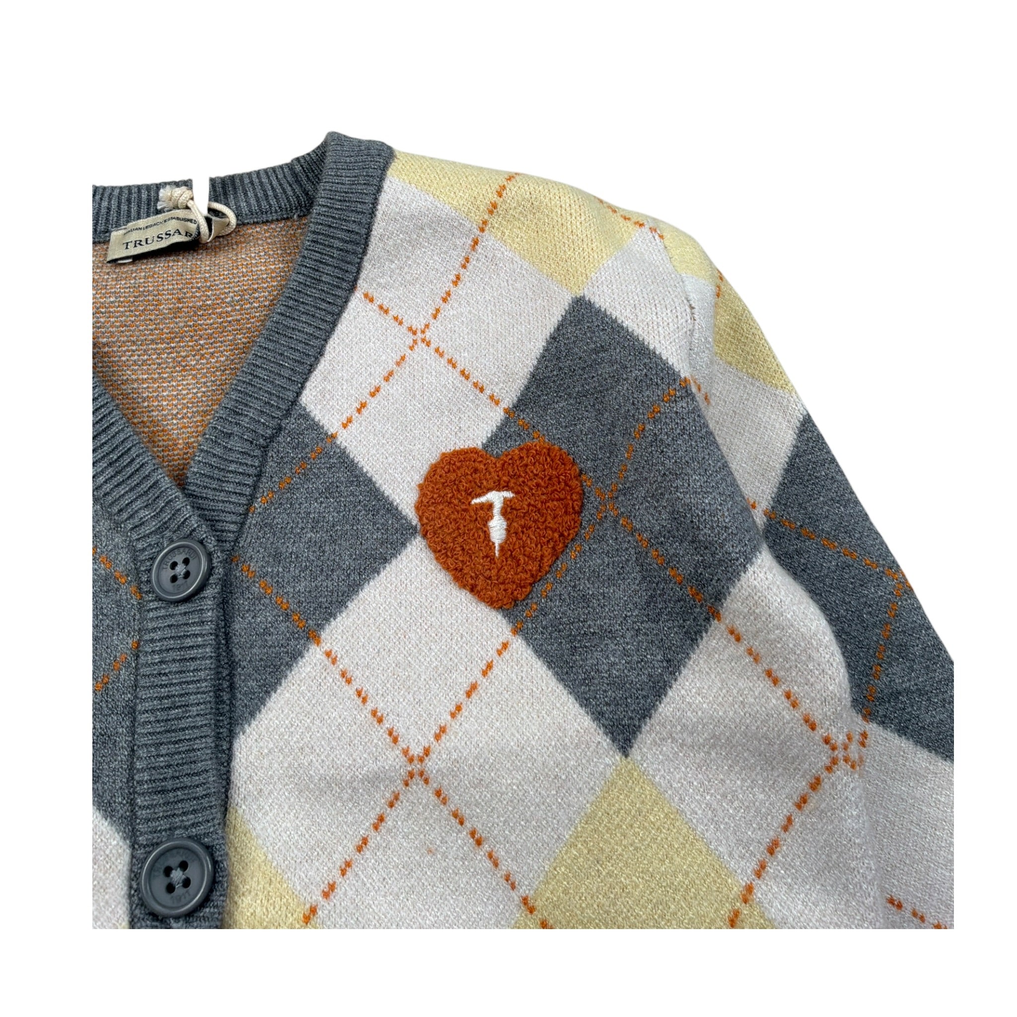 Trussardi Cardigan Stampa Fantasia Multicolor per Neonata TIA26130CD MULTICOLOR TRUSSARDI 