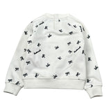 Trussardi Felpa tinta unita con Stampa Fiocchi Bianco per Neonata TIA26148FE BIANCO TRUSSARDI 