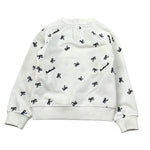 Trussardi Felpa tinta unita con Stampa Fiocchi Bianco per Neonata TIA26148FE BIANCO TRUSSARDI 