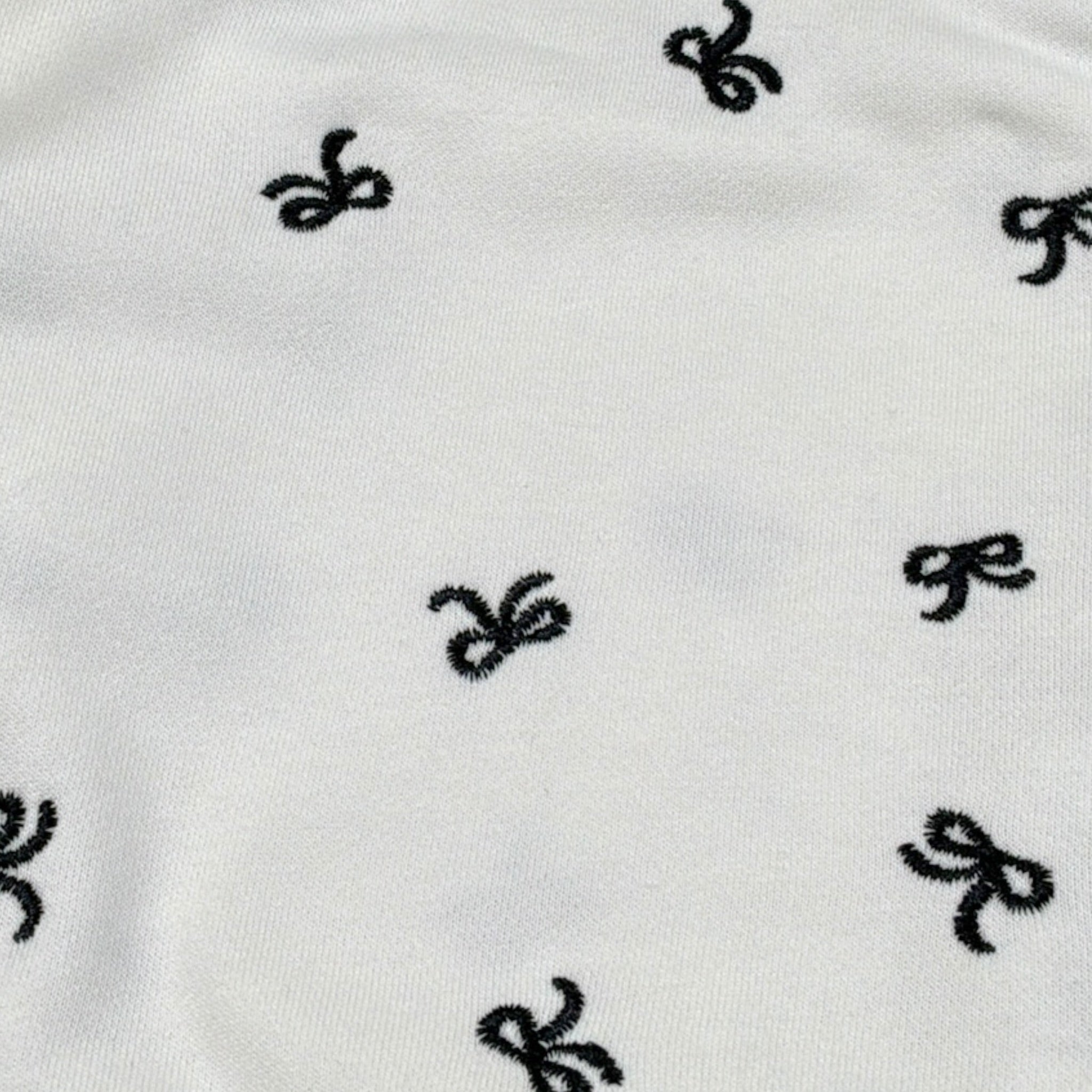 Trussardi Felpa tinta unita con Stampa Fiocchi Bianco per Neonata TIA26148FE BIANCO TRUSSARDI 