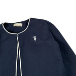 Trussardi Coprispalle tinta unita con Profili In Contrasto Blu per Neonata TIA26153GC BLU TRUSSARDI 