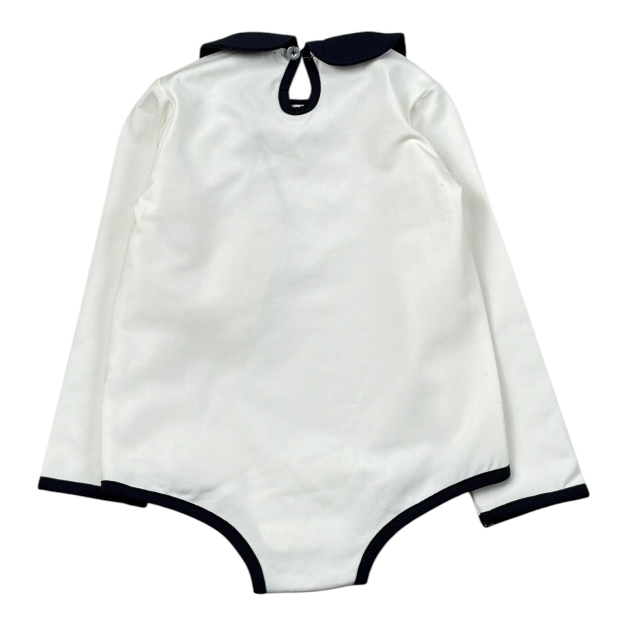 Trussardi Body tinta unita con Profili In Contrasto Bianco per Neonata TIA26155BD BIANCO TRUSSARDI 