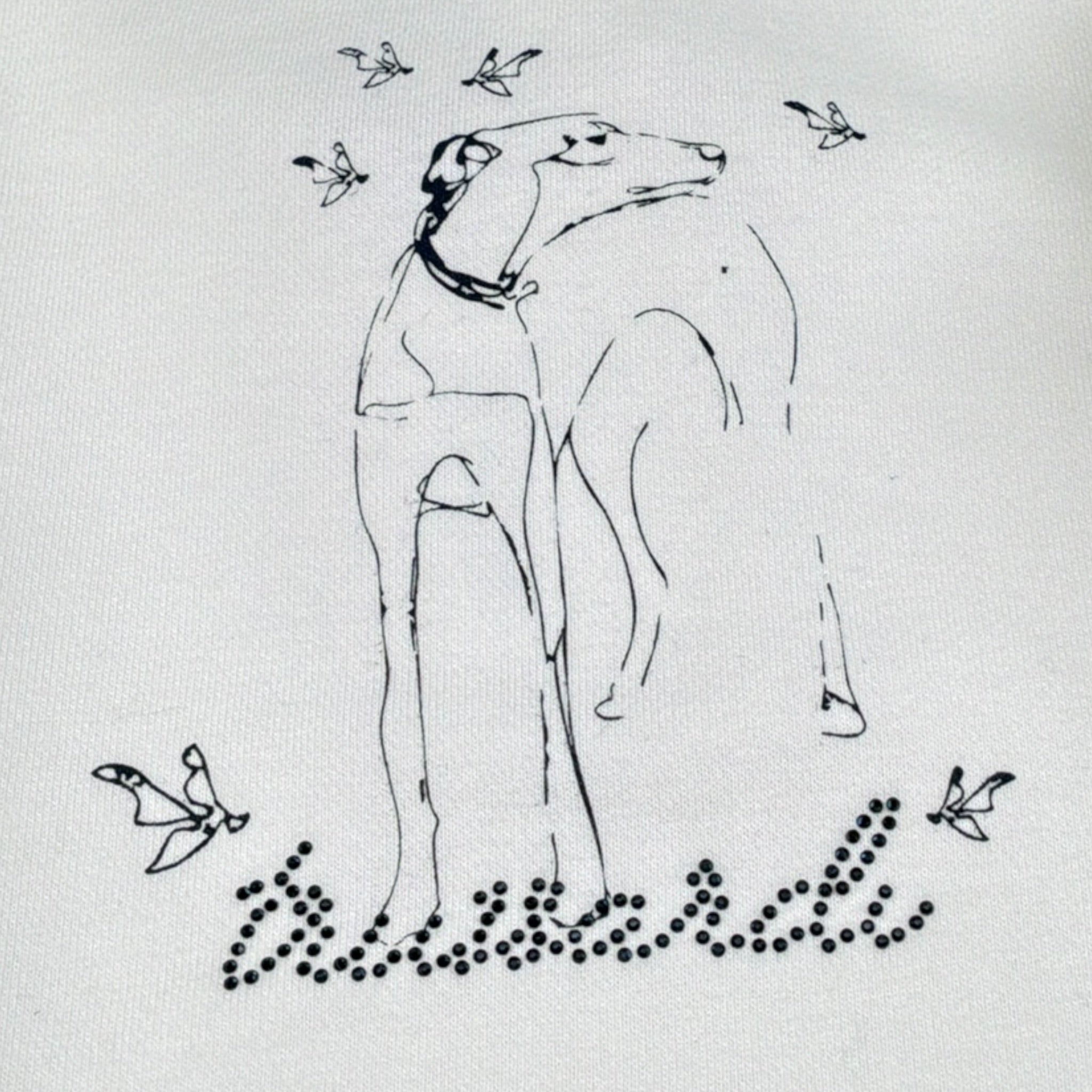 Trussardi Abito Bicolore con Stampa Bianco per Neonata TIA26164VE BIANCO TRUSSARDI 